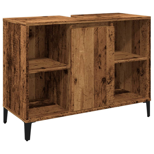 Sink Cabinet Old Wood 80x33x60 cm Engineered Wood Sink Cabinet Old Wood 80x33x60 cm Engineered Wood