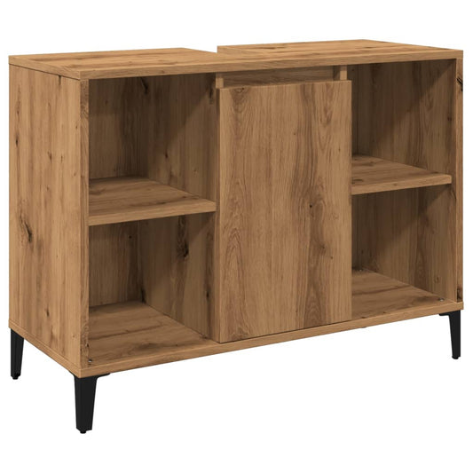 Sink Cabinet Artisan Oak 80x33x60 cm Engineered Wood Sink Cabinet Artisan Oak 80x33x60 cm Engineered Wood
