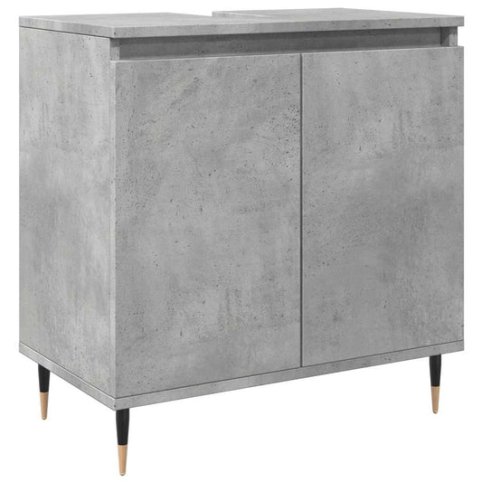 Bathroom Cabinet Concrete Grey 58x33x60 cm Engineered Wood Bathroom Cabinet Concrete Grey 58x33x60 cm Engineered Wood