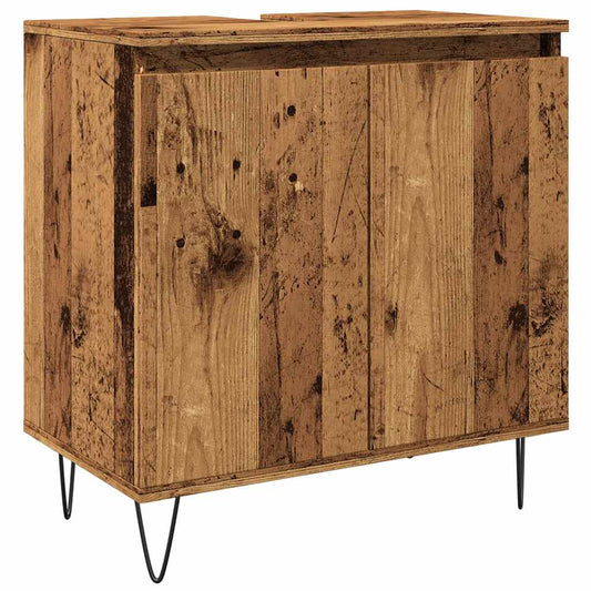 Bathroom Cabinet Old Wood 58x33x60 cm Engineered Wood Bathroom Cabinet Old Wood 58x33x60 cm Engineered Wood