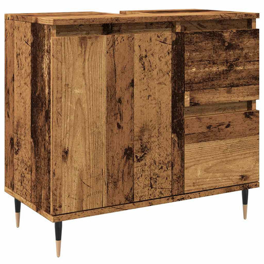Bathroom Cabinet Old Wood 65x33x60 cm Engineered Wood Bathroom Cabinet Old Wood 65x33x60 cm Engineered Wood