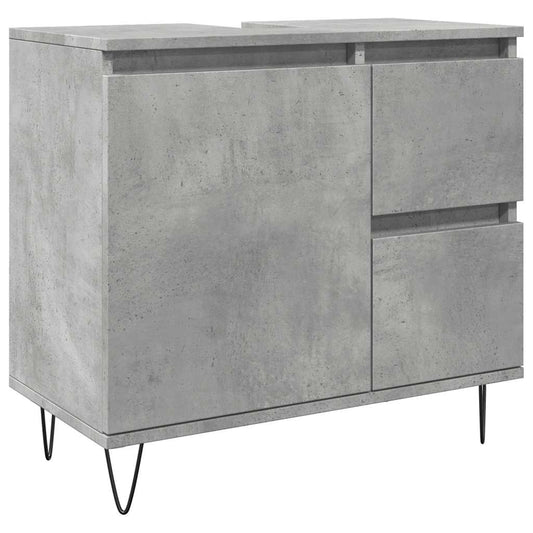 Sink Cabinet Concrete Oak 65x33x60 cm Engineered Wood Sink Cabinet Concrete Oak 65x33x60 cm Engineered Wood