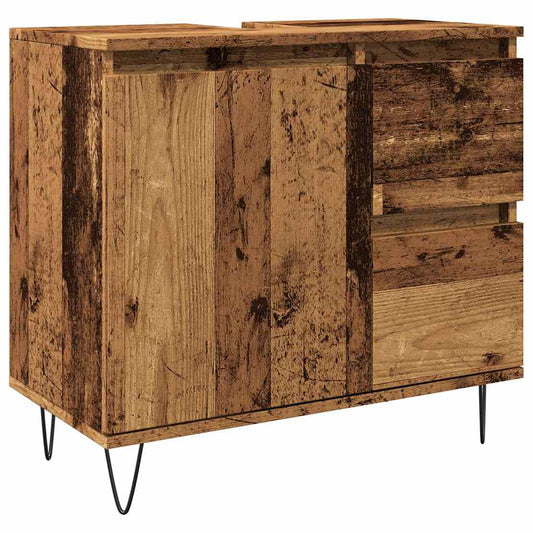 Sink Cabinet Old Wood 65x33x60 cm Engineered Wood Sink Cabinet Old Wood 65x33x60 cm Engineered Wood