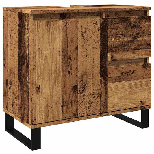 Bathroom Sink Cabinet | Old wood | Engineered Wood, Iron Bathroom Sink Cabinet | Old wood | Engineered Wood, Iron