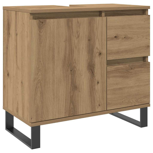 Bathroom Sink Cabinet Artisan Oak 65x33x60 cm Engineered Wood Bathroom Sink Cabinet Artisan Oak 65x33x60 cm Engineered Wood