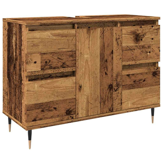 Bathroom Cabinet Old Wood 80x33x60 cm Engineered Wood Bathroom Cabinet Old Wood 80x33x60 cm Engineered Wood