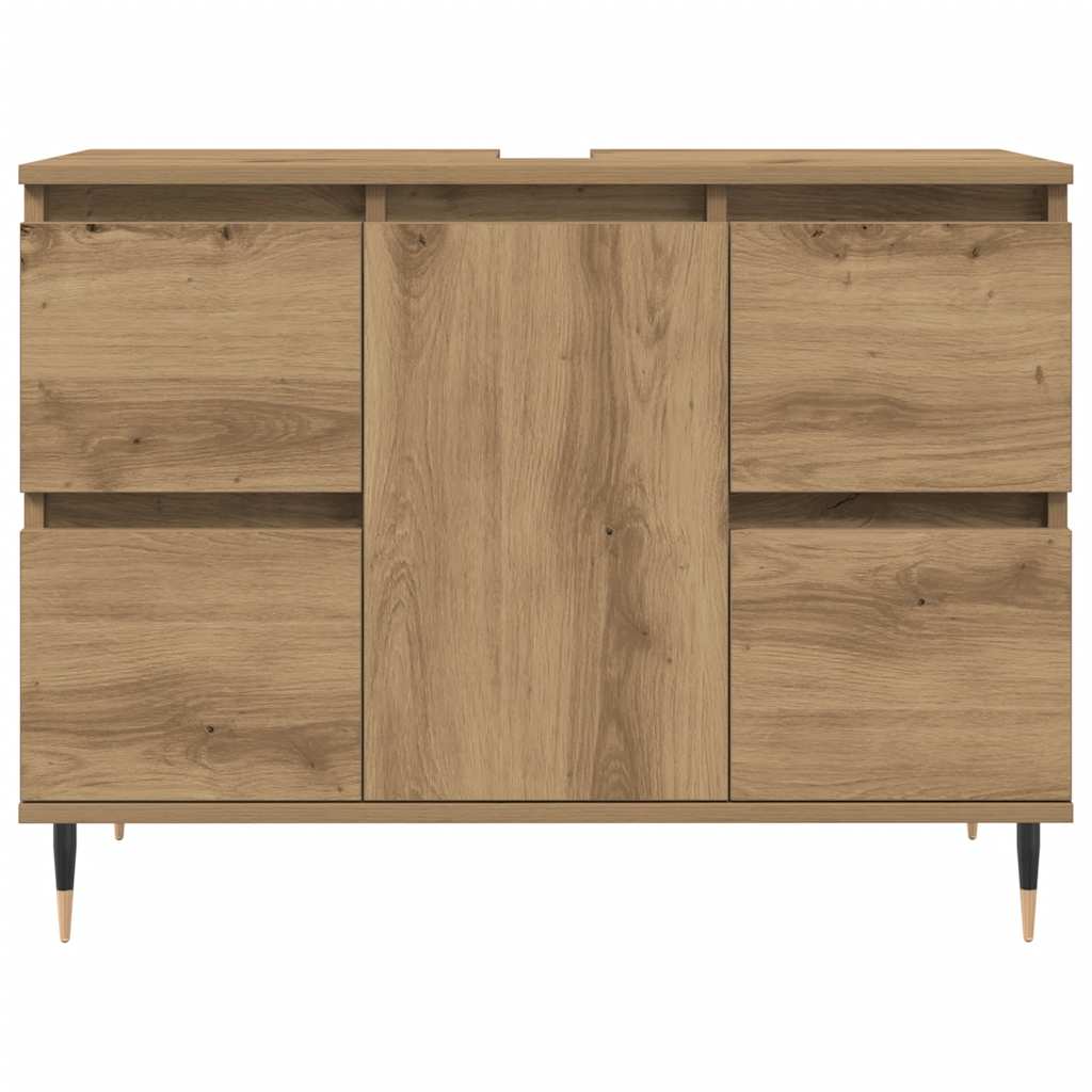 Bathroom Cabinet Artisan Oak 80x33x60 cm Engineered Wood