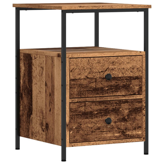 Bedside Cabinet Old Wood 34x35.5x50 cm Engineered Wood Bedside Cabinet Old Wood 34x35.5x50 cm Engineered Wood