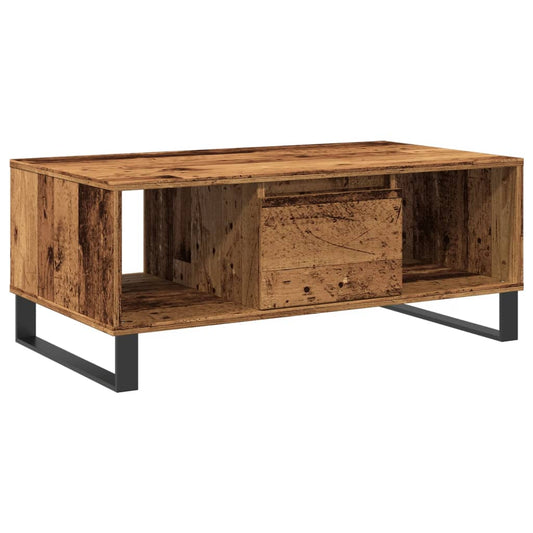 Coffee Table Old Wood 90x50x36,5 cm Engineered Wood Coffee Table Old Wood 90x50x36,5 cm Engineered Wood