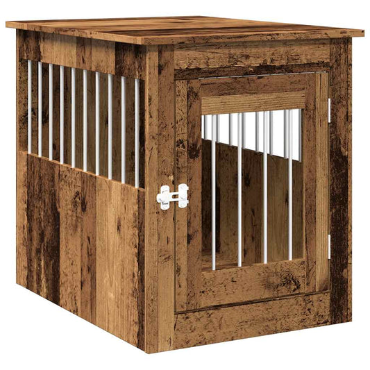 Dog Crate Furniture Old Wood 55x75x65 cm Engineered Wood Dog Crate Furniture Old Wood 55x75x65 cm Engineered Wood