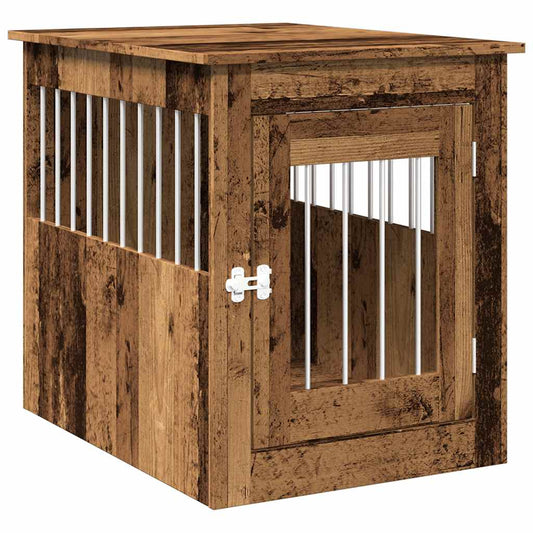 Dog Crate Furniture Old Wood 55x75x65 cm Engineered Wood Dog Crate Furniture Old Wood 55x75x65 cm Engineered Wood