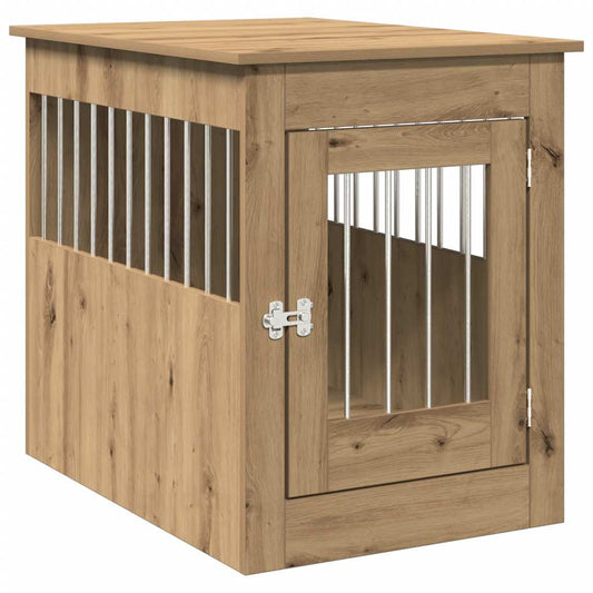 Dog Crate Furniture Artisan Oak 55x80x68 cm Engineered Wood Dog Crate Furniture Artisan Oak 55x80x68 cm Engineered Wood