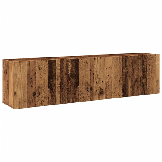 2 Piece Wall-mounted TV Cabinet Set Old Wood 80x30x41 cm 2 Piece Wall-mounted TV Cabinet Set Old Wood 80x30x41 cm