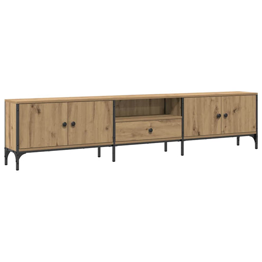 TV Cabinet with Drawer Artisan Oak 200x25x44 cm Engineered Wood TV Cabinet with Drawer Artisan Oak 200x25x44 cm Engineered Wood