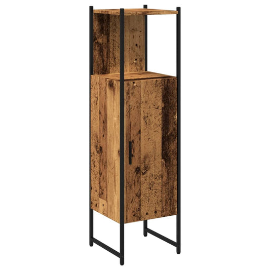 Bathroom Cabinet Old Wood 33x33x120.5 cm Engineered Wood Bathroom Cabinet Old Wood 33x33x120.5 cm Engineered Wood