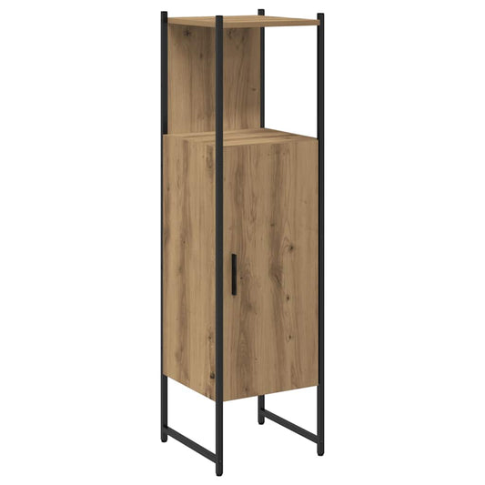 Bathroom Cabinet Artisan Oak 33x33x120.5 cm Engineered Wood Bathroom Cabinet Artisan Oak 33x33x120.5 cm Engineered Wood