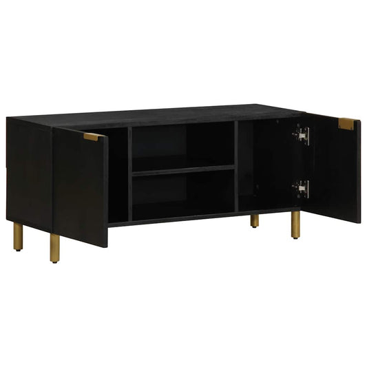 TV Cabinet Black 105x33x46 cm Engineered Wood TV Cabinet Black 105x33x46 cm Engineered Wood