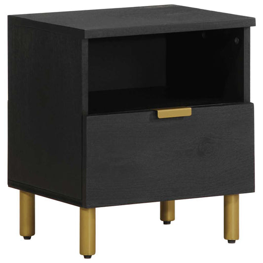 Bedside Cabinet Black 40x33x46 cm Engineered Wood Bedside Cabinet Black 40x33x46 cm Engineered Wood