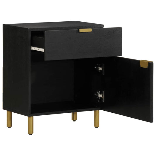 Bedside Cabinet Black 50x33x60 cm Engineered Wood Bedside Cabinet Black 50x33x60 cm Engineered Wood