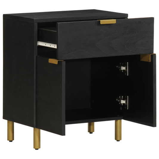 Bedside Cabinet Black 50x33x60 cm Engineered Wood Bedside Cabinet Black 50x33x60 cm Engineered Wood
