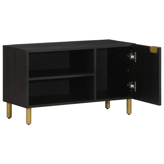 TV Cabinet Black 80x33x46 cm Engineered Wood TV Cabinet Black 80x33x46 cm Engineered Wood