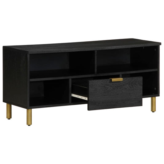 TV Cabinet Black 100x33x46 cm Engineered Wood TV Cabinet Black 100x33x46 cm Engineered Wood