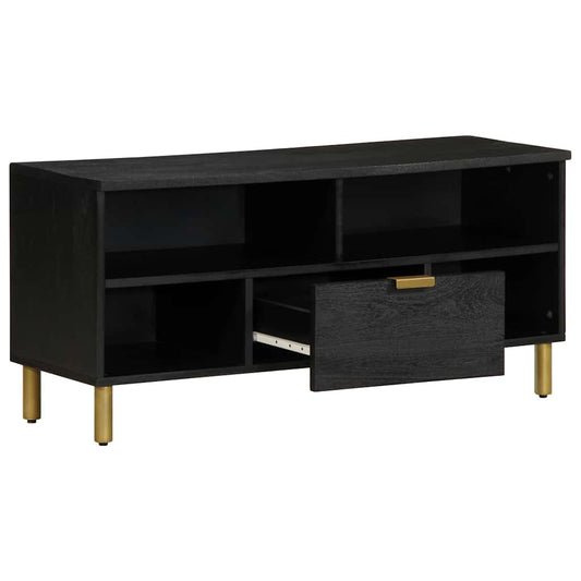 TV Cabinet Black 100x33x46 cm Engineered Wood TV Cabinet Black 100x33x46 cm Engineered Wood