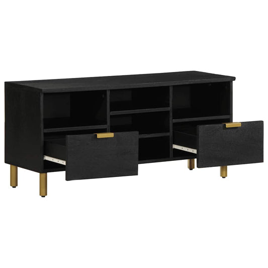 TV Cabinet Black 100x33x46 cm Engineered Wood TV Cabinet Black 100x33x46 cm Engineered Wood