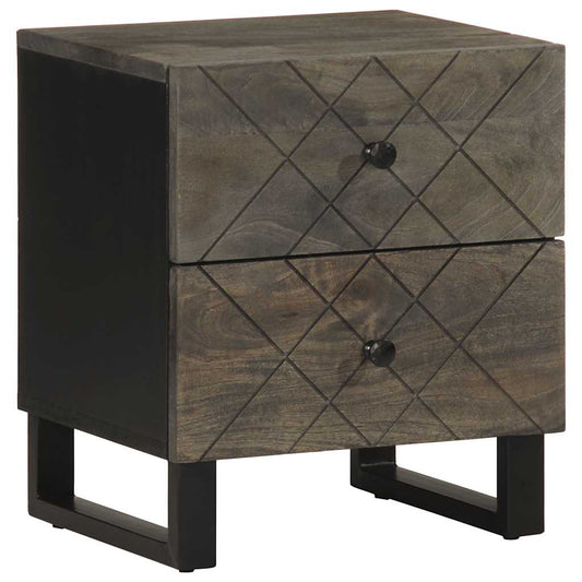 Bedside Cabinets 2 pcs Black 40x33x46 cm Solid Wood Mango Bedside Cabinets 2 pcs Black 40x33x46 cm Solid Wood Mango