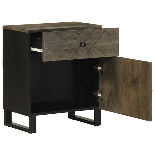 Bedside Cabinet Black 50x33x60 cm Solid Wood Mango Bedside Cabinet Black 50x33x60 cm Solid Wood Mango