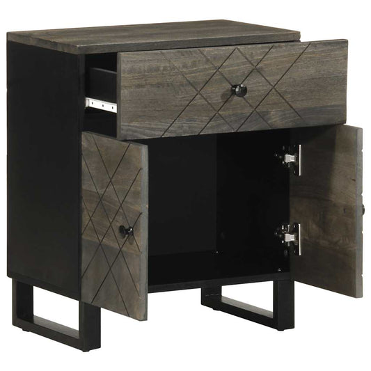 Bedside Cabinet Black 50x33x60 cm Solid Wood Mango Bedside Cabinet Black 50x33x60 cm Solid Wood Mango