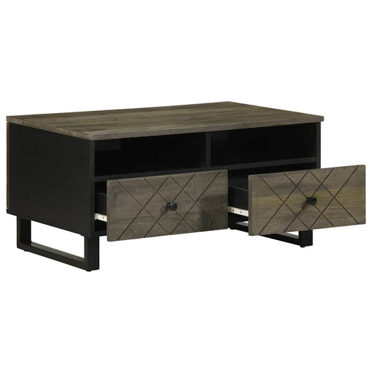 Coffee Table Black 80x54x40 cm Solid Wood Mango Coffee Table Black 80x54x40 cm Solid Wood Mango