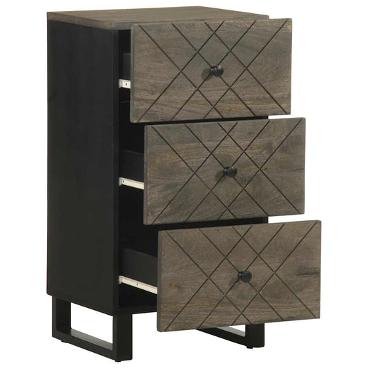 Sideboard Black 40x33x75 cm Solid Wood Mango Sideboard Black 40x33x75 cm Solid Wood Mango