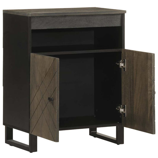 Sideboard Black 60x33x75 cm Solid Wood Mango Sideboard Black 60x33x75 cm Solid Wood Mango