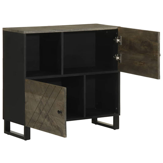 Sideboard Black 80x33x75 cm Solid Wood Mango Sideboard Black 80x33x75 cm Solid Wood Mango