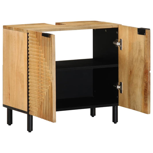 Bathroom Sink Cabinet Brown 62x33x58 cm Solid Wood Mango Bathroom Sink Cabinet Brown 62x33x58 cm Solid Wood Mango