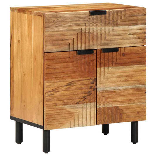 Bed Cabinet Brown 50 x 33 x 60 cm Solid Acacia Wood Bed Cabinet Brown 50 x 33 x 60 cm Solid Acacia Wood