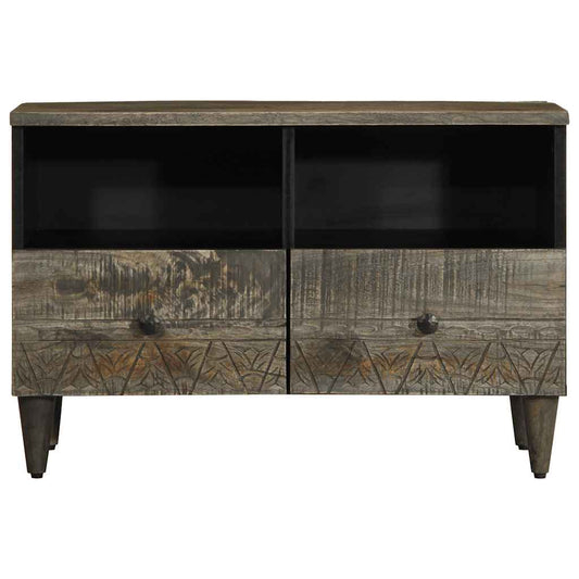 TV Cabinet Light Grey 70x33,5x46 cm Solid Wood Mango TV Cabinet Light Grey 70x33,5x46 cm Solid Wood Mango