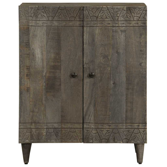 Sideboard Light Grey 60x33.5x75 cm Solid Wood Mango Sideboard Light Grey 60x33.5x75 cm Solid Wood Mango