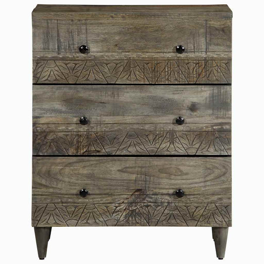 Sideboard Light Grey 60x33.5x75 cm Solid Wood Mango Sideboard Light Grey 60x33.5x75 cm Solid Wood Mango