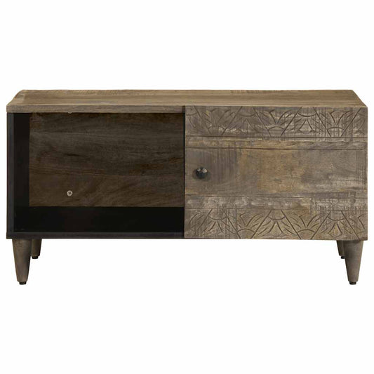 Coffee Table Light Grey 80x50x40 cm Solid Wood Mango Coffee Table Light Grey 80x50x40 cm Solid Wood Mango