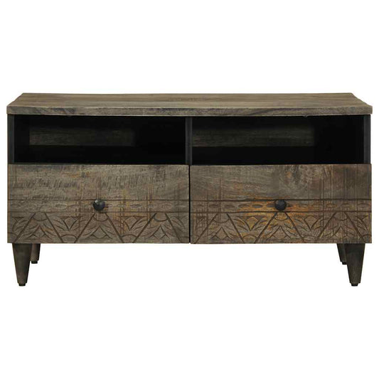 Coffee Table Light Grey 80x54x40 cm Solid Wood Mango Coffee Table Light Grey 80x54x40 cm Solid Wood Mango