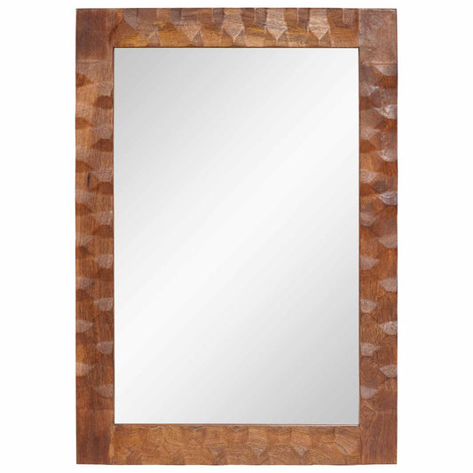 Bathroom Mirror Acacia Brown Finish 50 x 70 x 2.5 cm Bathroom Mirror Acacia Brown Finish 50 x 70 x 2.5 cm