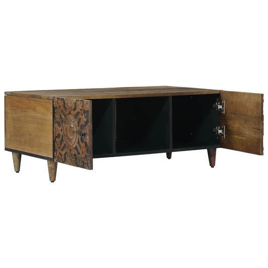 Coffee Table Brown 100 x 54 x 40 cm Solid Mango Wood Coffee Table Brown 100 x 54 x 40 cm Solid Mango Wood