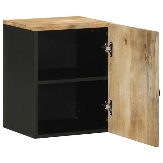 Bathroom Hanging Cabinet Black 38x33.5x48 cm Solid Wood Mango Bathroom Hanging Cabinet Black 38x33.5x48 cm Solid Wood Mango