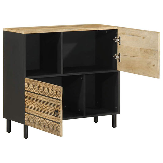 Sideboard 80x33,5x75 cm Solid Rough Wood Mango Sideboard 80x33,5x75 cm Solid Rough Wood Mango