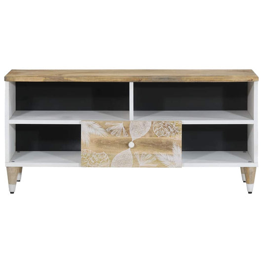 TV Cabinet 100x33.5x46 cm Solid Wood Mango TV Cabinet 100x33.5x46 cm Solid Wood Mango