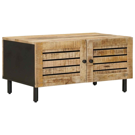 Coffee Table Natural 80 x 50 x 40 cm Solid Mango Wood Coffee Table Natural 80 x 50 x 40 cm Solid Mango Wood