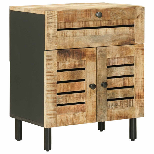 Bedside Table Natural 50 x 33 x 60 cm Solid Mango Wood Bedside Table Natural 50 x 33 x 60 cm Solid Mango Wood