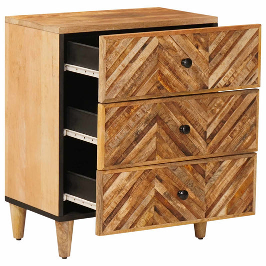 Bedside Table Brown 50 x 33 x 62 cm Solid Mango Wood Bedside Table Brown 50 x 33 x 62 cm Solid Mango Wood